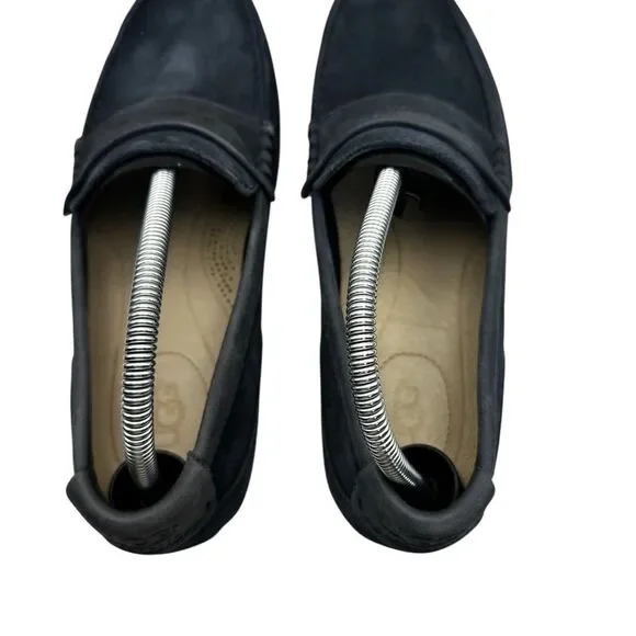 UGG Henrick Men’s Blue Leather Driving Loafers Size 9 US Slip-On Comfort Shoes - Picture 4 of 9